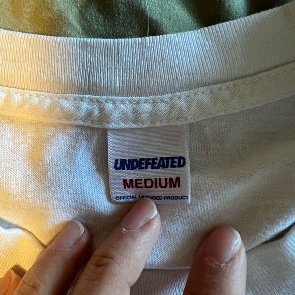 Undefeated T-Shirt Size M, The Anointed One Tee - White - Picture 3 of 3